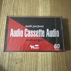 Vintage Woolcrest Woolco Brand New Blank Cassette Tapes, Factory Sealed !